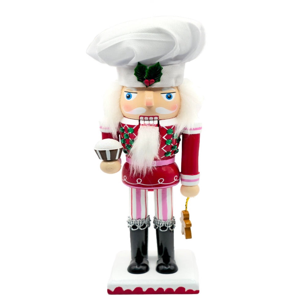 Cupcake Wooden Nutcracker F07AM9-12-N01109D