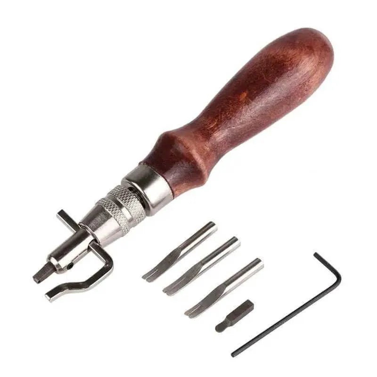 Leather Groover Tool Set - Stitching Groover Edge Creaser for Leathercraft