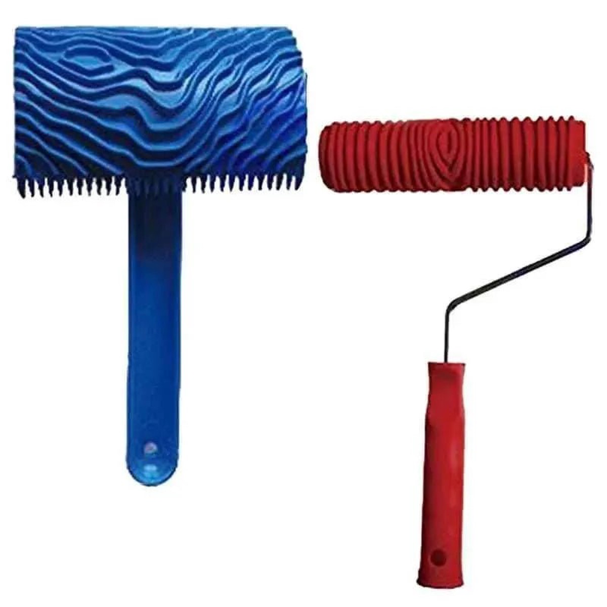 Wood Pattern Paint Rubber Roller - DIY Graining Tool - 6 Inches